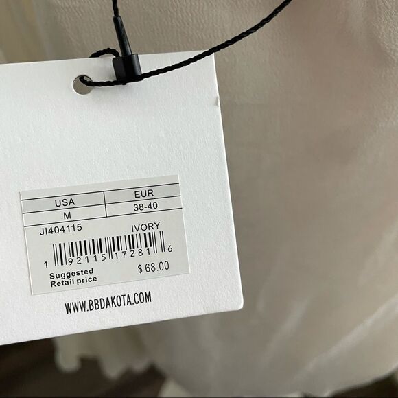 Nwt Jack BB Dakota Ivory Crepe Bell Sleeve - Picture 10 of 11